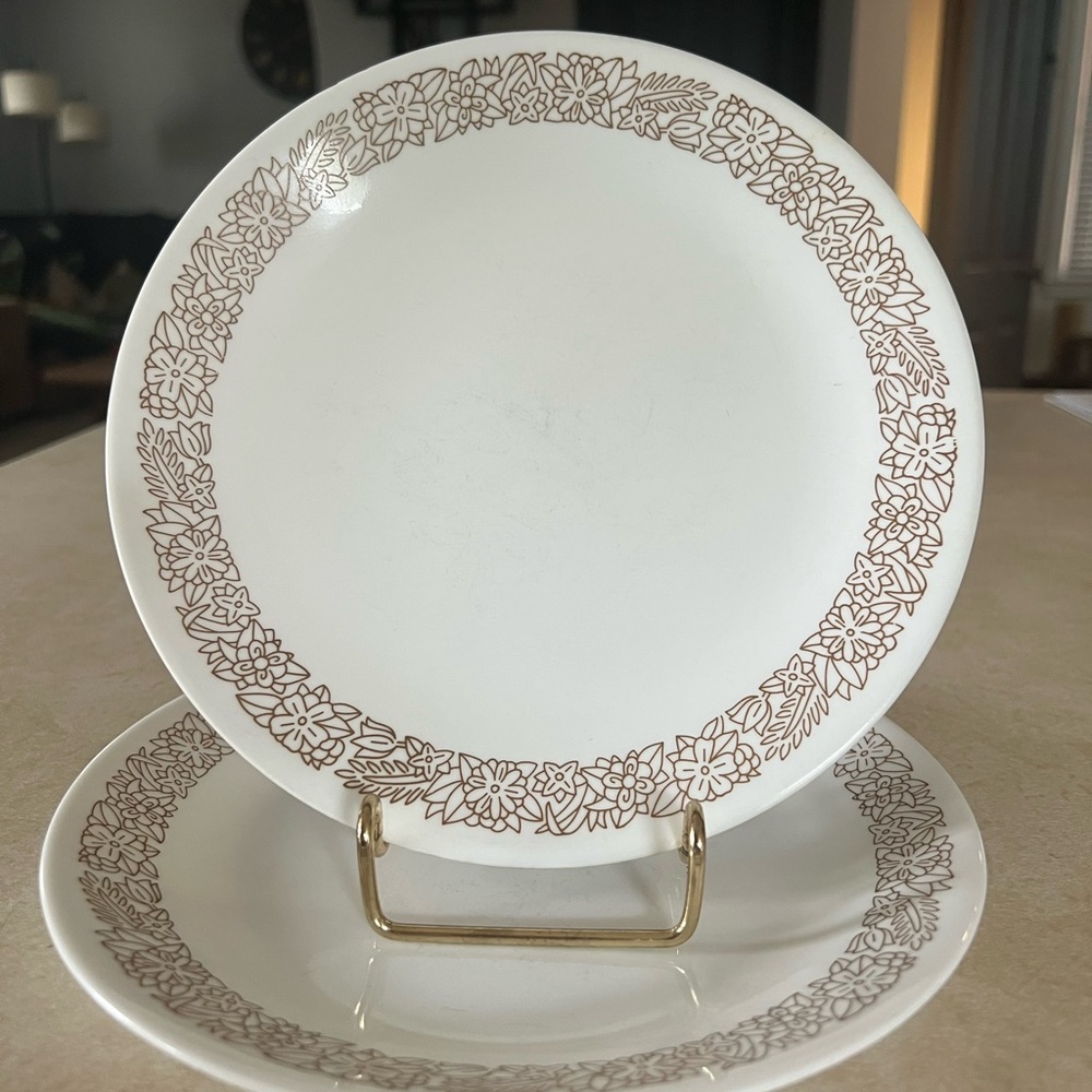 Set of 2 Corelle woodland lunch plates